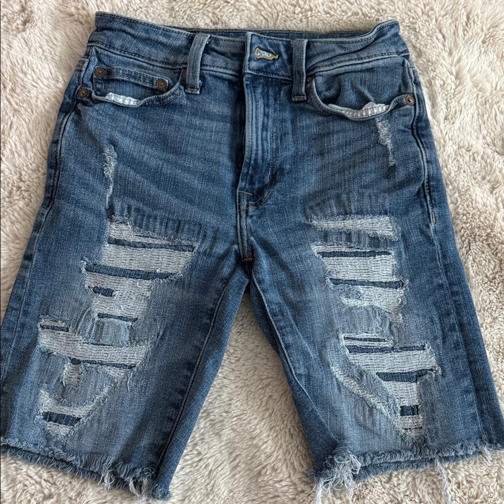 BOYS Size 26 American Eagle Light Blue Denim Shorts - Next Level Flex